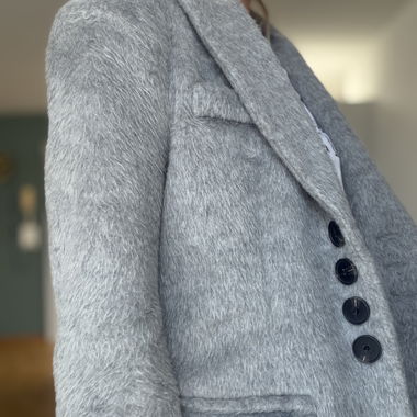 Cappotto in lana grigio – elegante & senza tempo Taglia S