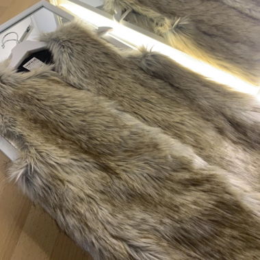 Zara Faux Fur Coat/Gilet