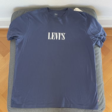 T‑shirt Levi’s con logo blu – relaxed fit – L