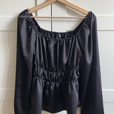 Top in raso Vero Moda nero