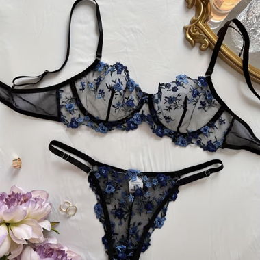 Floral-Lace-Lingerie-Set
