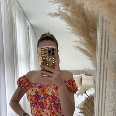 Top mit Blumenmuster Farbig
