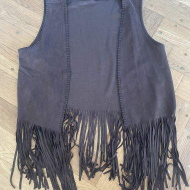 Gilet con frange Sisley