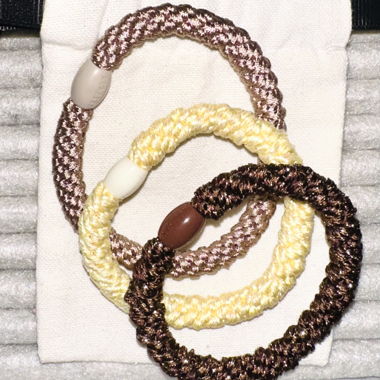 Hair tie bracelets set