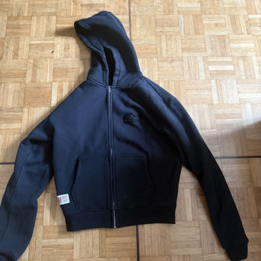 Black ZIP Hoodie by NOFS