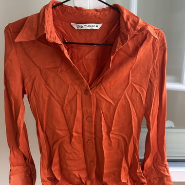 Zara orange Bluse