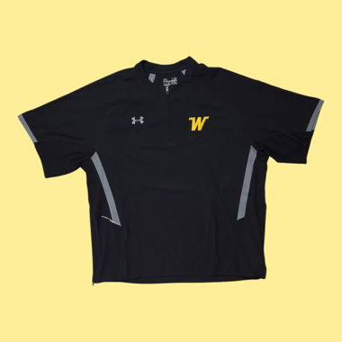 Black/Yellow Under Armour 1/4 Zip Sport T-Shirt 