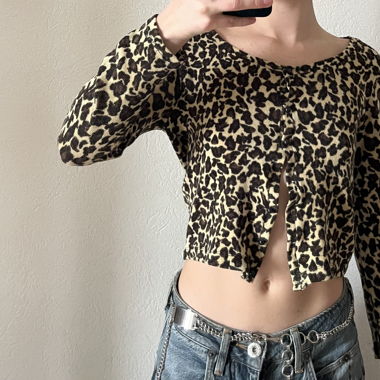Cute leopard cardigan 