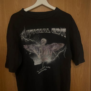 Black graphic T-shirt