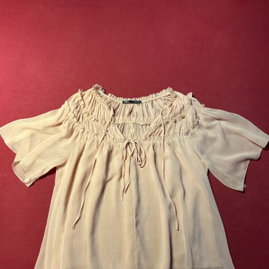 ZARA Kurzarm Bluse 