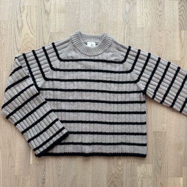 Striped knit sweater