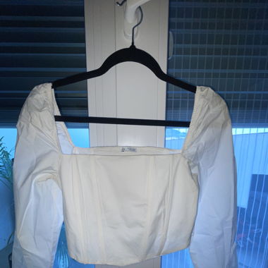 Chemise corset blanche Bershka M