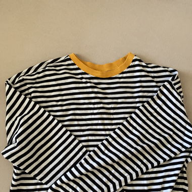 T-shirt à manches longues rayé