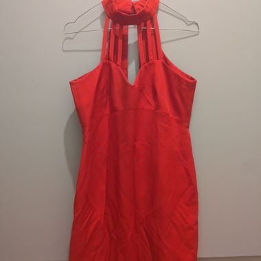 Abito rosso girocollo Max Dinè made in Italy 