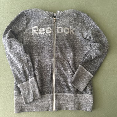 Grey Reebok Hoodie Jacket