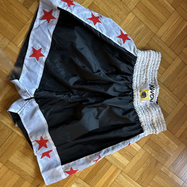 KWON box shorts black-white with stars