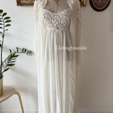 Set Flora Nikrooz Bridal Maxi Peignoir Taglia S