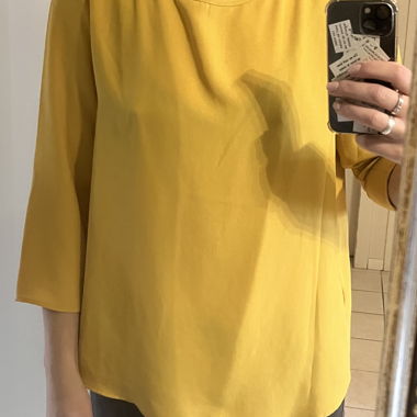 Blouse Mango jaune foncé