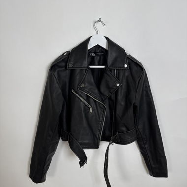 Giacca biker in finta pelle ZARA