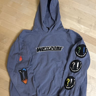 We11Done blue hoodie