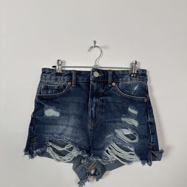 Distressed Denim Shorts XS