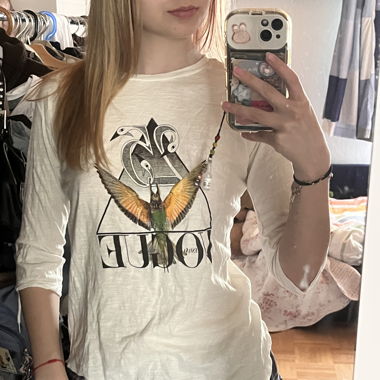 White vogue top