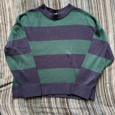 Gestreifter Strickpullover S