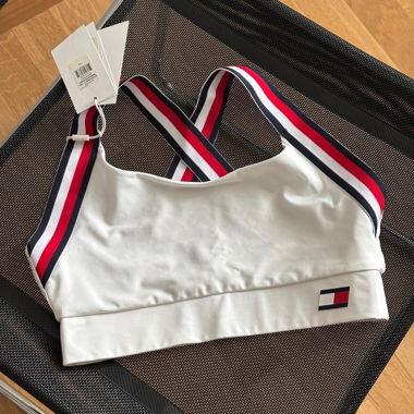Reggiseno sportivo Tommy Sport bianco