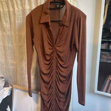 Abito camicia marrone