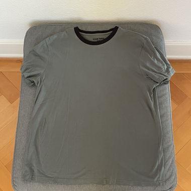 YOUR TURN T-SHIRT VERDE COLLO NERO – TAGLIA XL