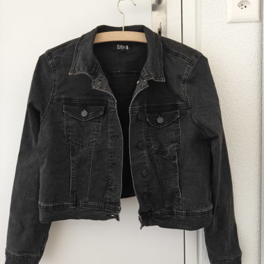 Veste en jean noire
