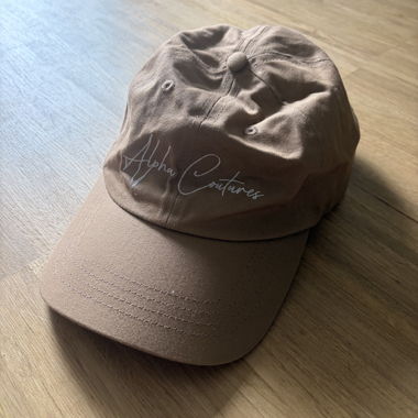 Beige Alpha Couture Cap