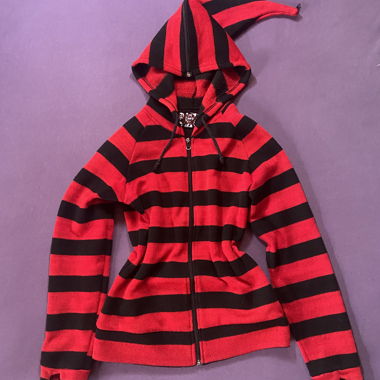 Emo/scene Living Dead Souls Zip-Up Hoodie