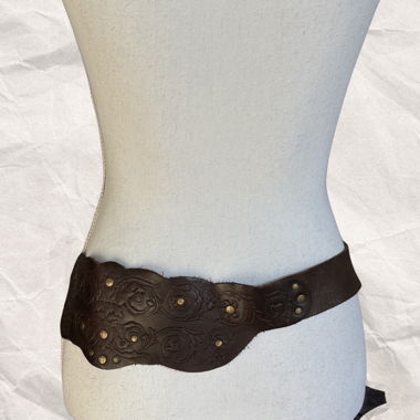 Ceinture à la taille en cuir vintage
