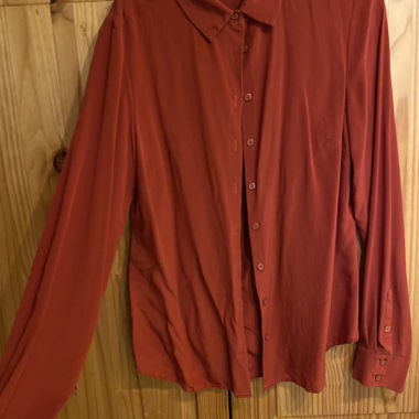 Red long-sleeve shirt