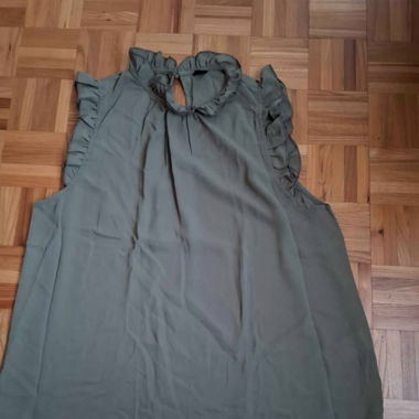 Blouse Shein vert olive/Bluse Shein olivgrün