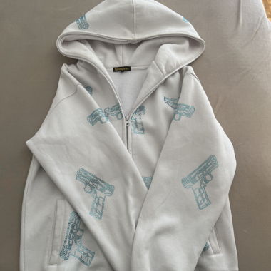 White Hooded Sweatshirt