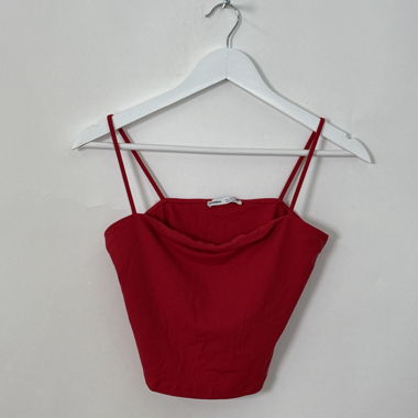 Rotes Bershka-Camisole-Top
