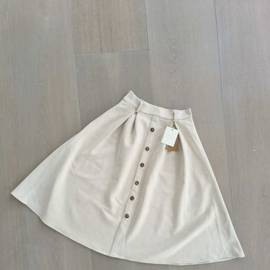 Vegan Velour Leather Long Jupe