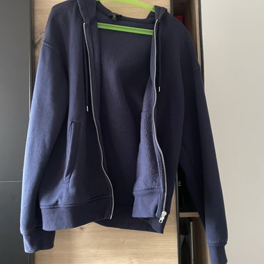 H&M Zip Hoodie blau