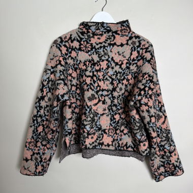 Maglione in maglia floreale ZARA