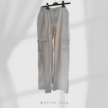 Weisse Cargo Pants