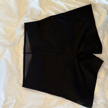 On sports shorts
