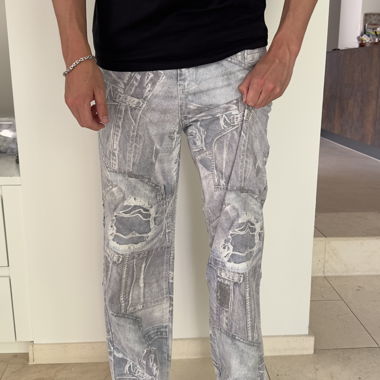 Jeans patchwork W32