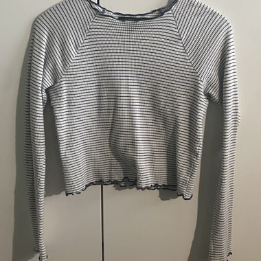 Striped Cropped Shirt