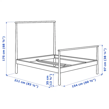 IKEA GJÖRA bed 140x200 cm