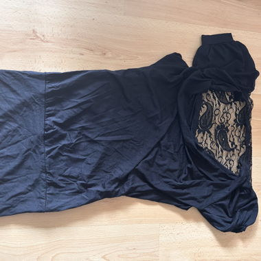 Rückenfrei Schwarz Kleid