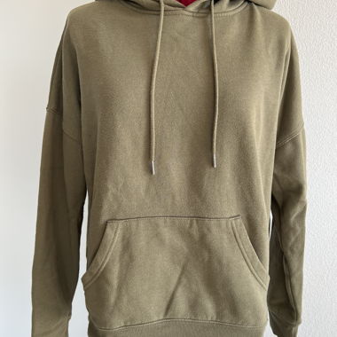 pull à capuche vert