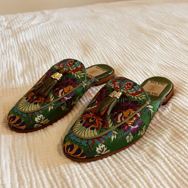 Mules ricamate multicolore Melvin & Hamilton