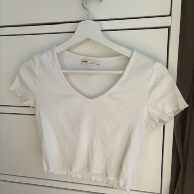 Crop T-Shirt weiss